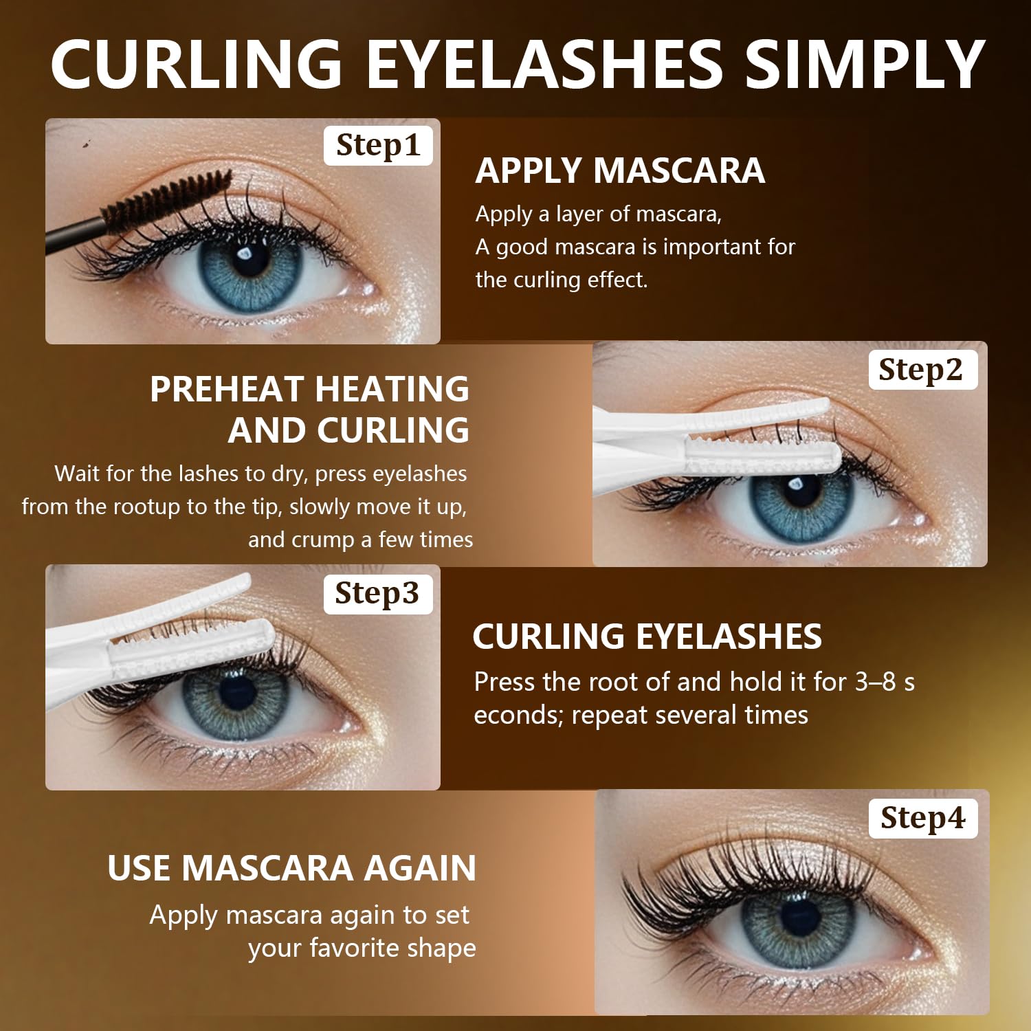 Acavado 24H natural curl look with consistent heat settings.