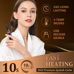 Acavado heated eyelash curler arc-comb design targets lashes softly for lift