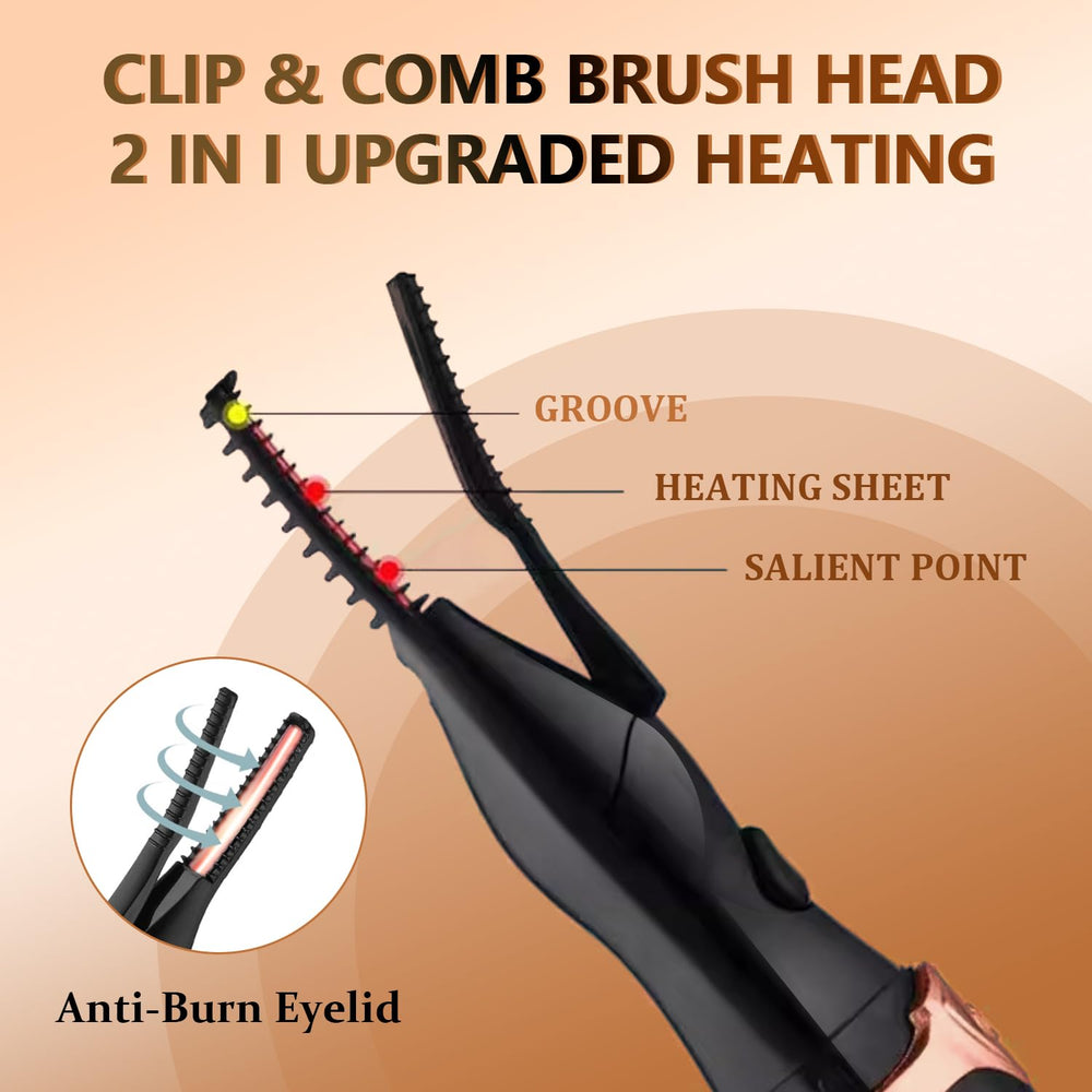 Acavado heated eyelash curler USB charging keeps grooming ready on the go