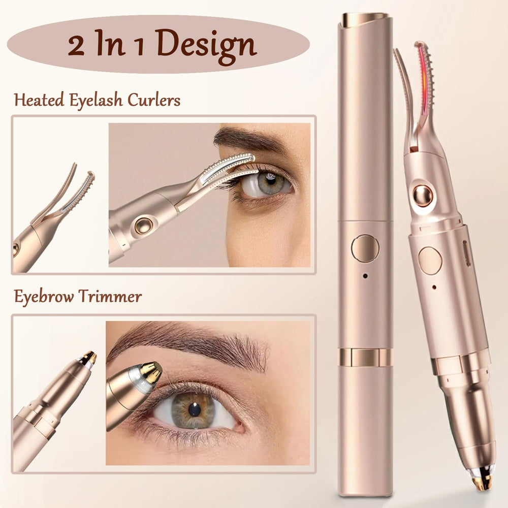 Acavado eyebrow trimmer close-up showing precision blades for clean arch shaping.