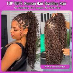 Acbhoa deep-wave-braiding-hair set without weft creates versatile curls.