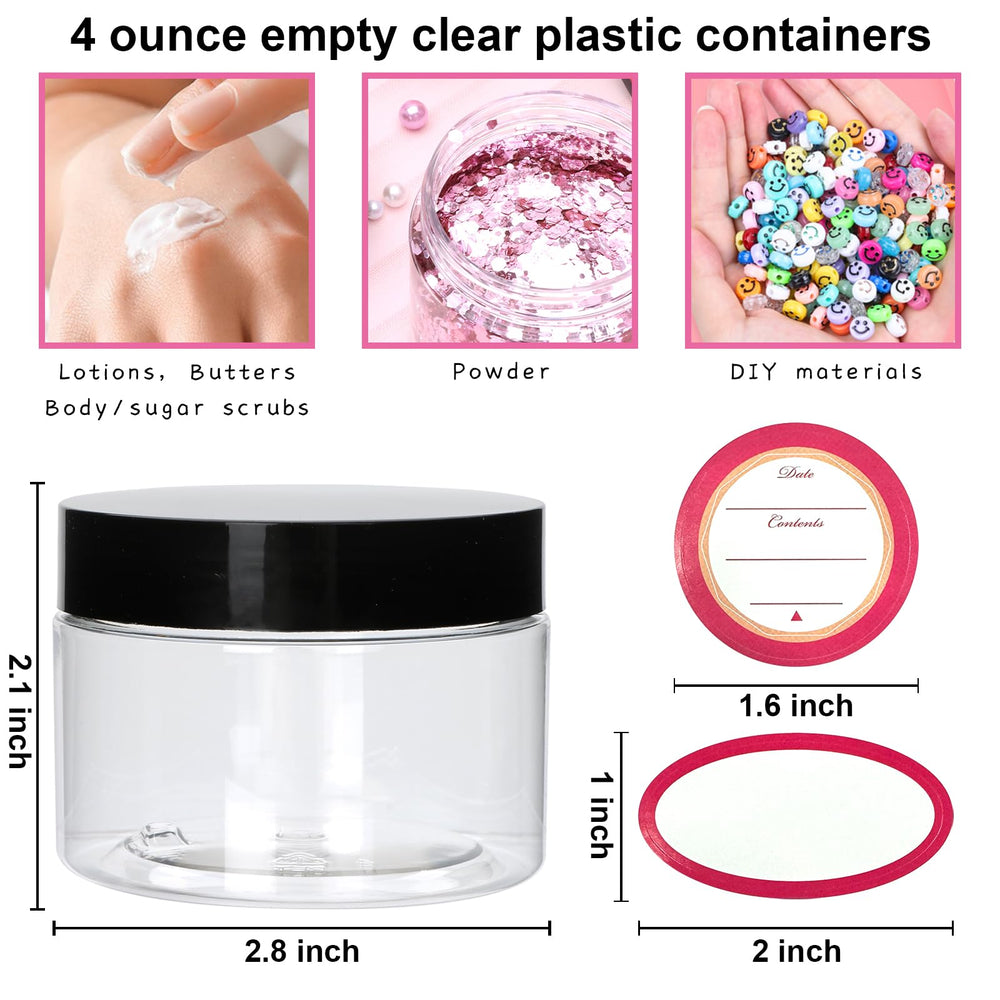 Accguan wide-mouth 4oz jar for easy filling and dispensing