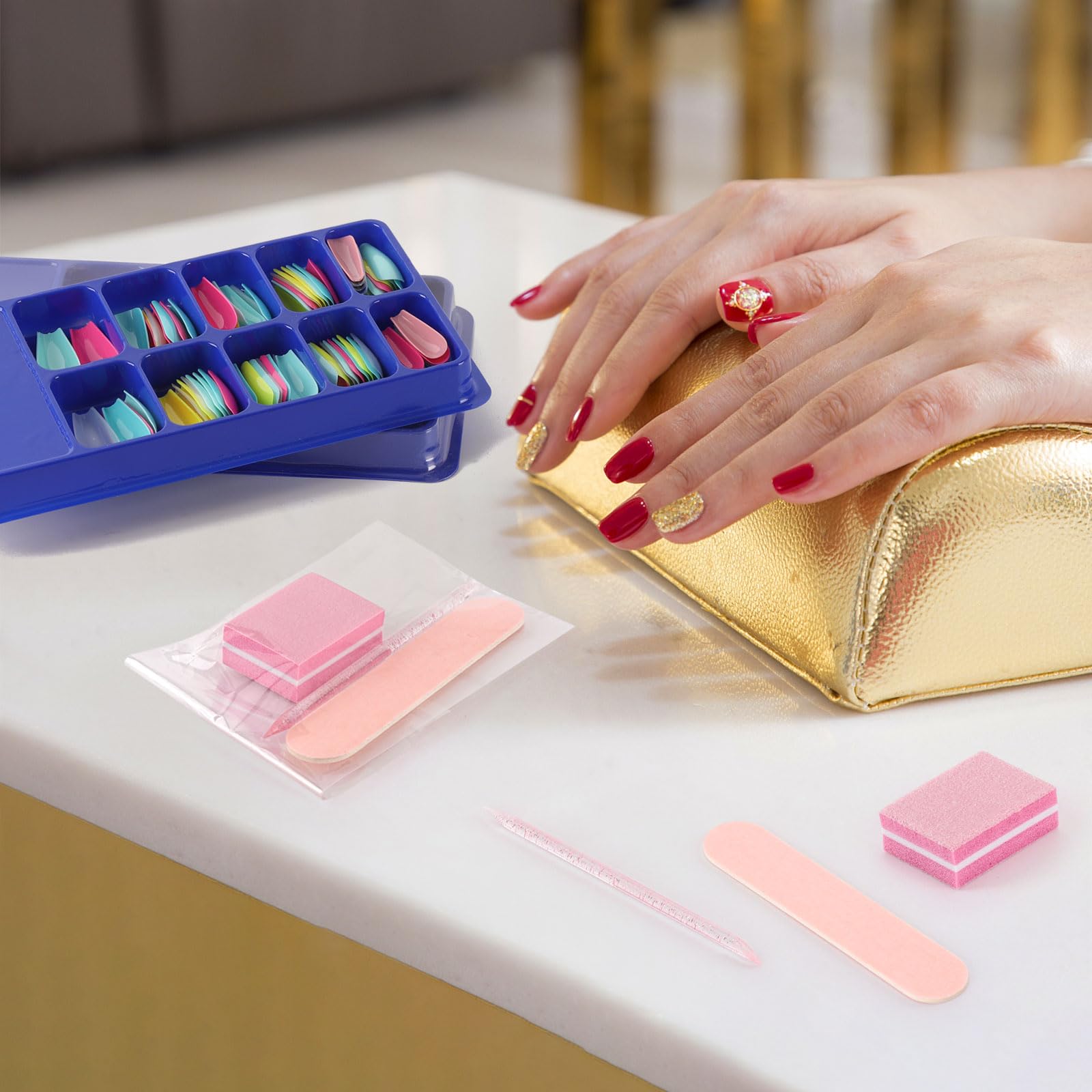 acDesign compact manicure kit fits in a bag for easy on-the-go manicures