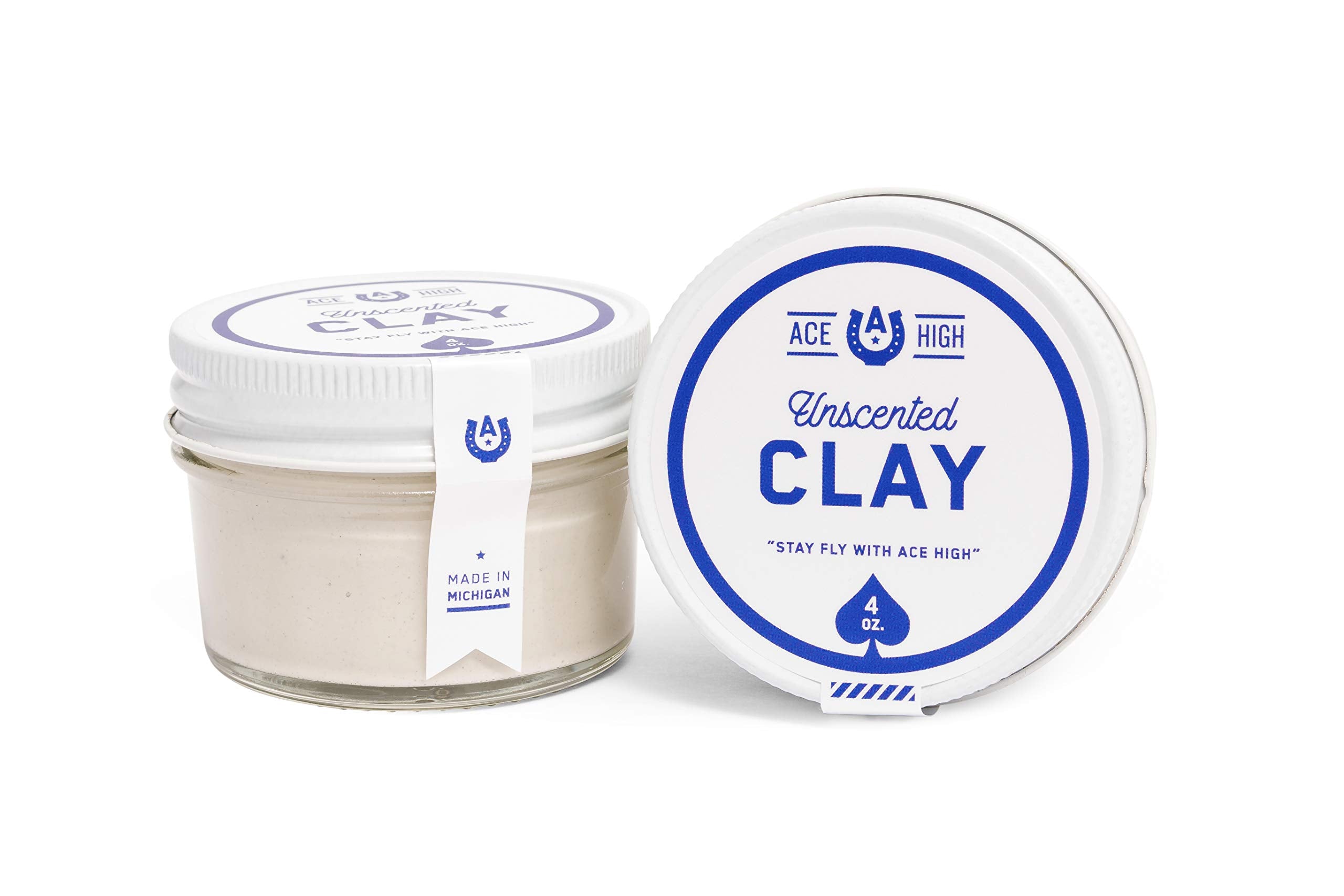 Ace High Unscented Hair Clay demonstrates durable hold during day.