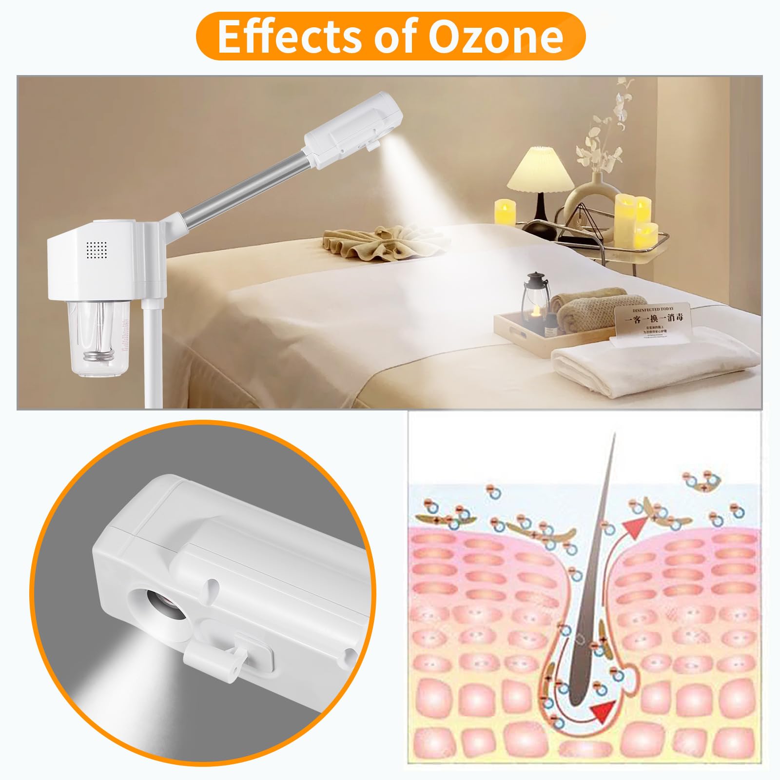 AceFox 360-degree swivel nozzle for easy multi-angle access.