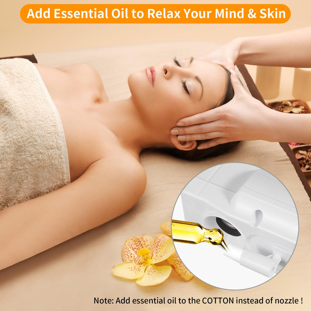 AceFox aromatherapy cartridge diffuser for optional essential oil sessions.
