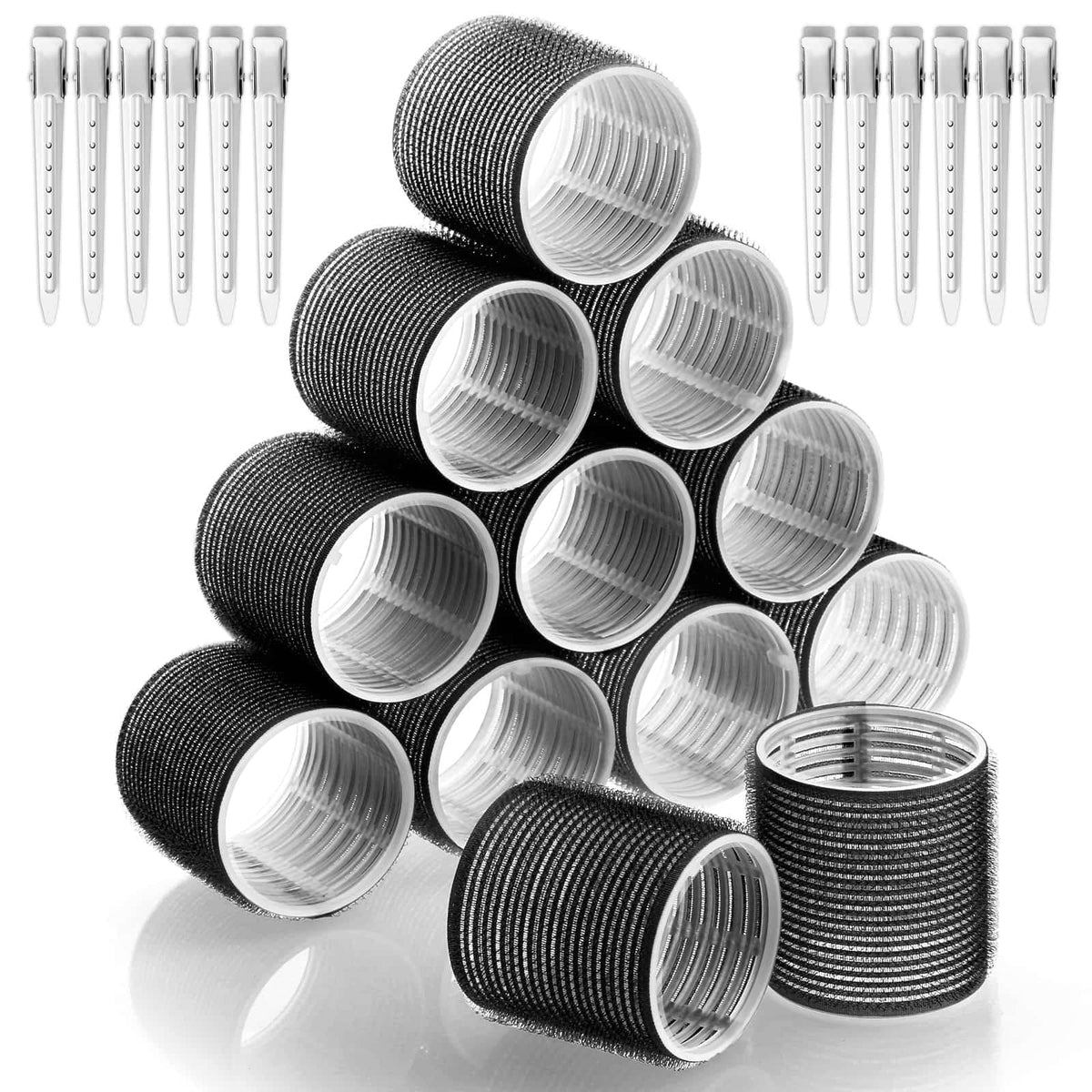 Acejoz jumbo-size hair rollers deliver big volume for long hair styling.