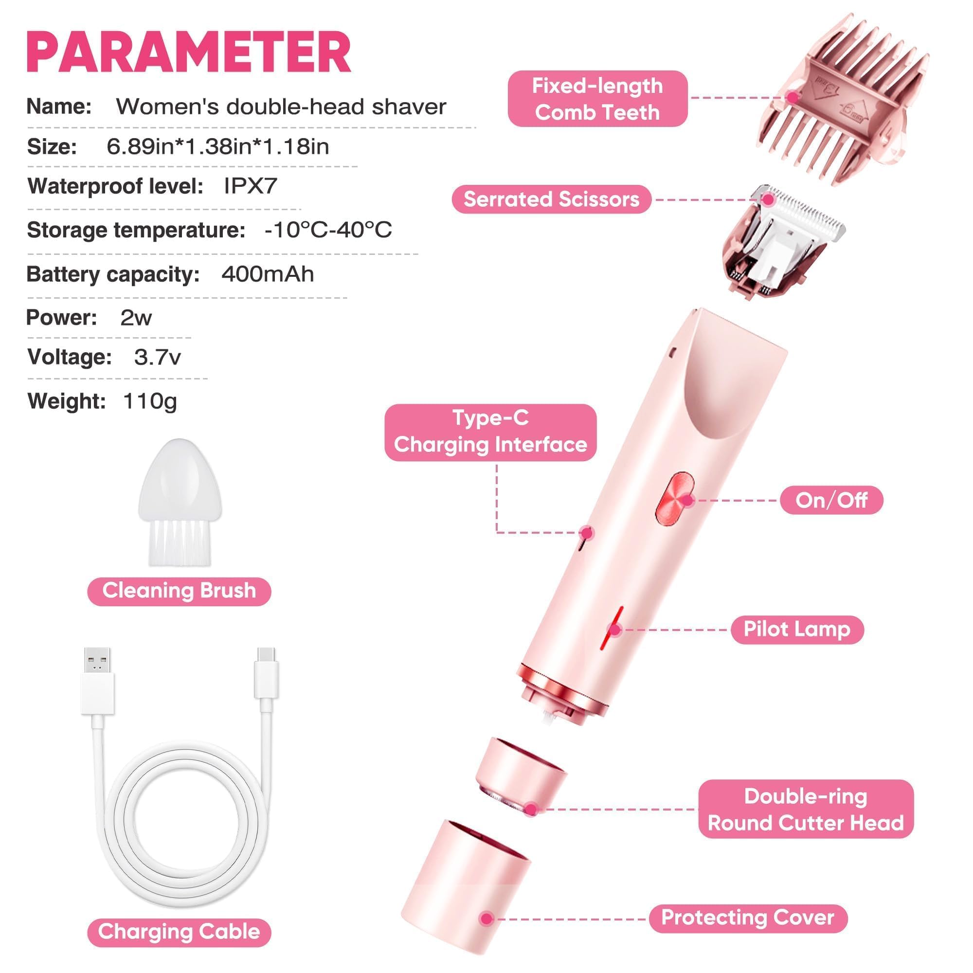 acemend bikini-trimmer-90min-runtime shows cordless power for busy days