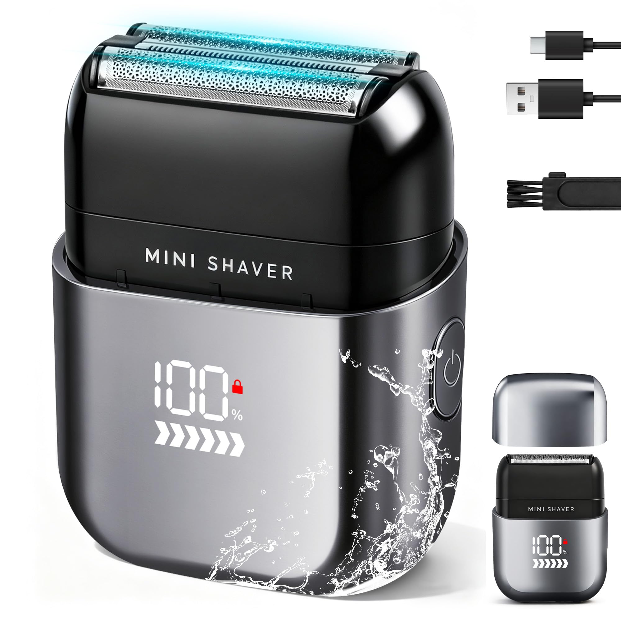 acemend foil shaver dual foil heads close-up for smooth daily shave