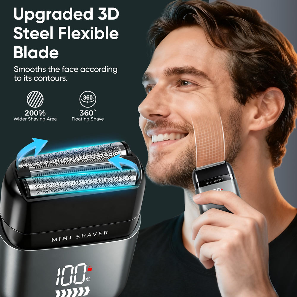 acemend foil shaver precision dual-blade system for neat finish