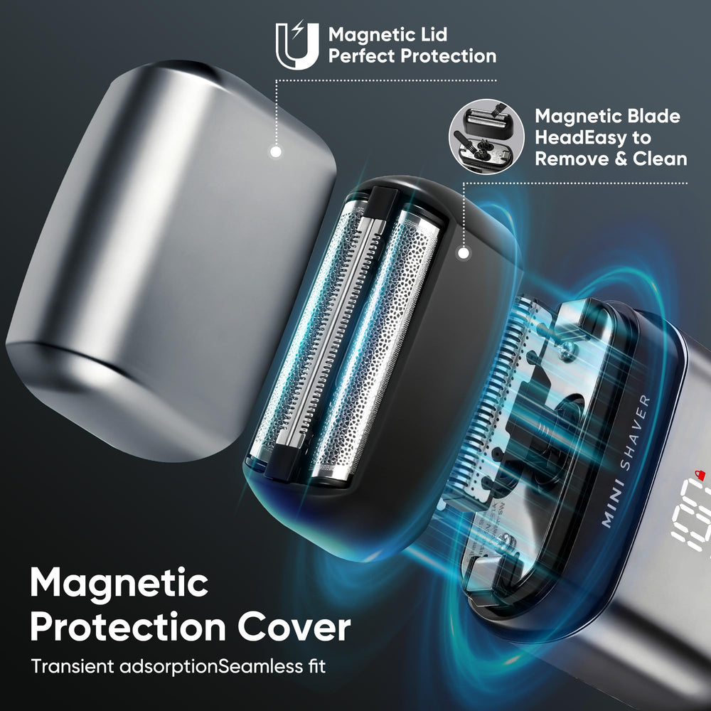 acemend foil shaver USB-C charging port for fast power