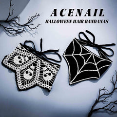 Acenail headband with spider web triangle details provides a bold look for cosplay events.