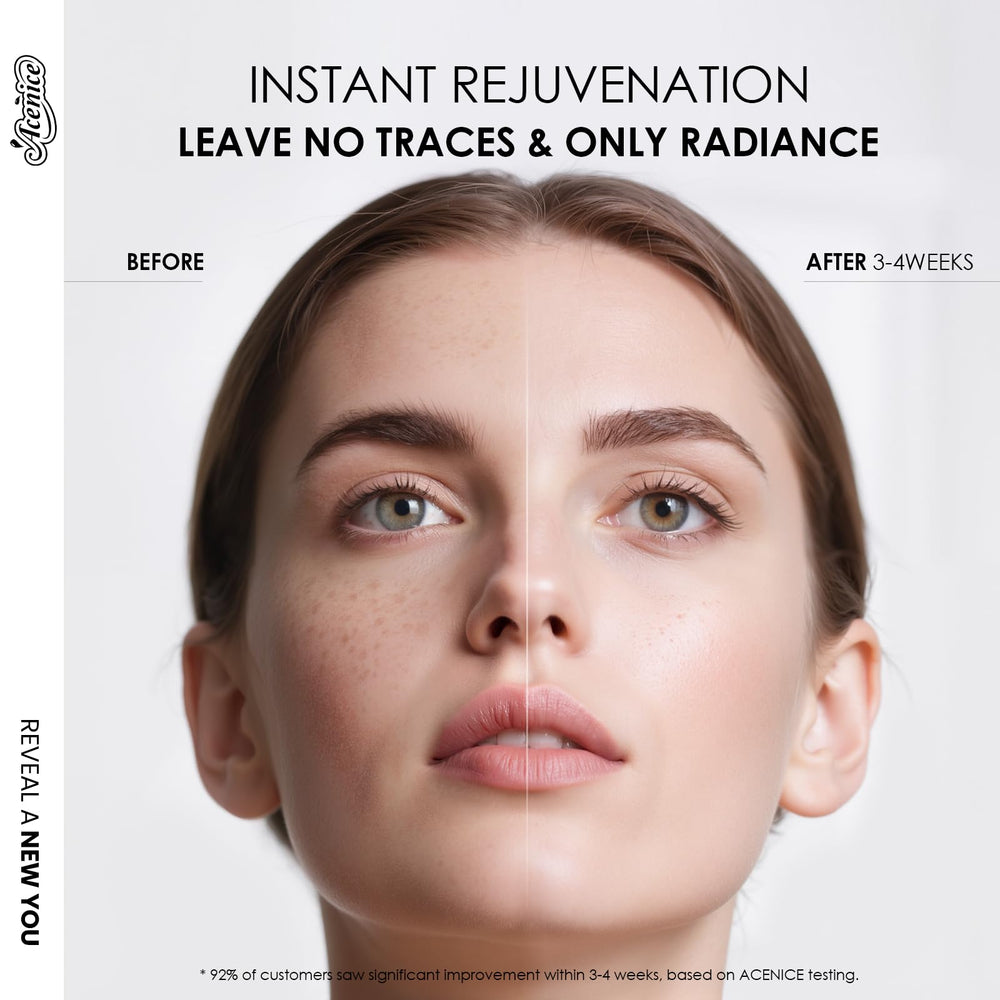 ACENICE glow serum texture swatch—lightweight hydration for smoother daily use.
