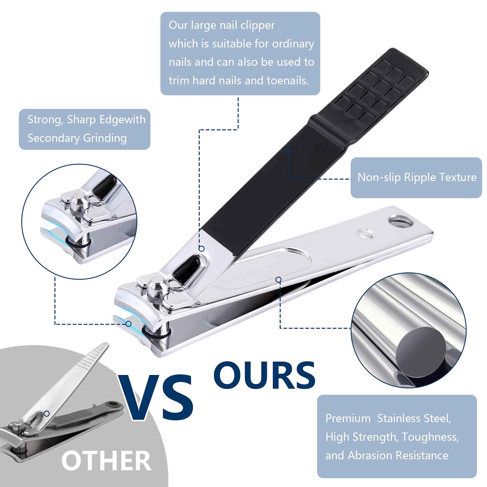 Aceoce manicure tools stainless steel: durable precision for at-home care