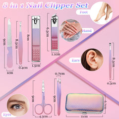 Aceoce nail clippers feature a non-slip handle for precise grooming.