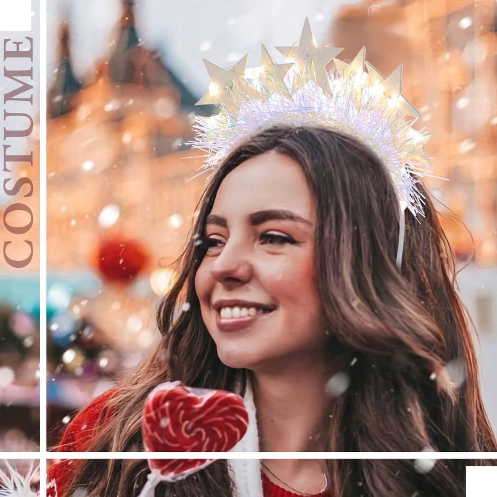 Aceorna light-up stars headbands ideal for prom, pageant, celebrations.