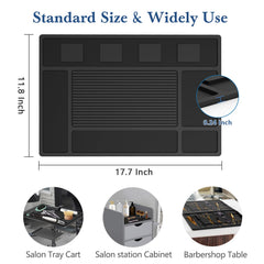 Acfunique magnetic barber mat shows durable silicone construction and protection.