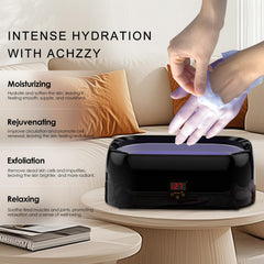 Achzzy hands and feet wax bath setup enables spacious, professional-style spa sessions.