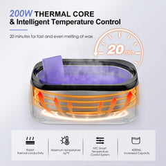 Achzzy paraffin wax machine 4000ml capacity supports multiple treatments at home or in spa.