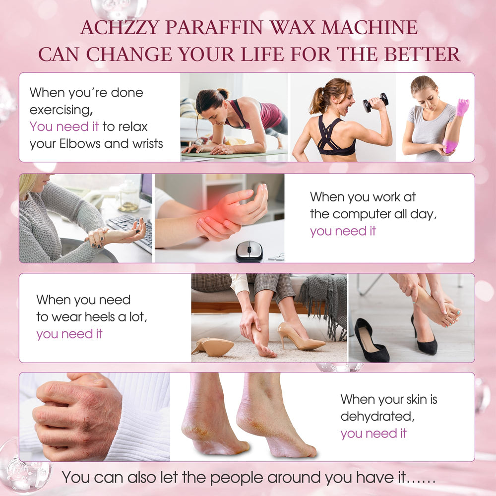 Achzzy paraffin wax refills usage instructions emphasize safe handling and reuse