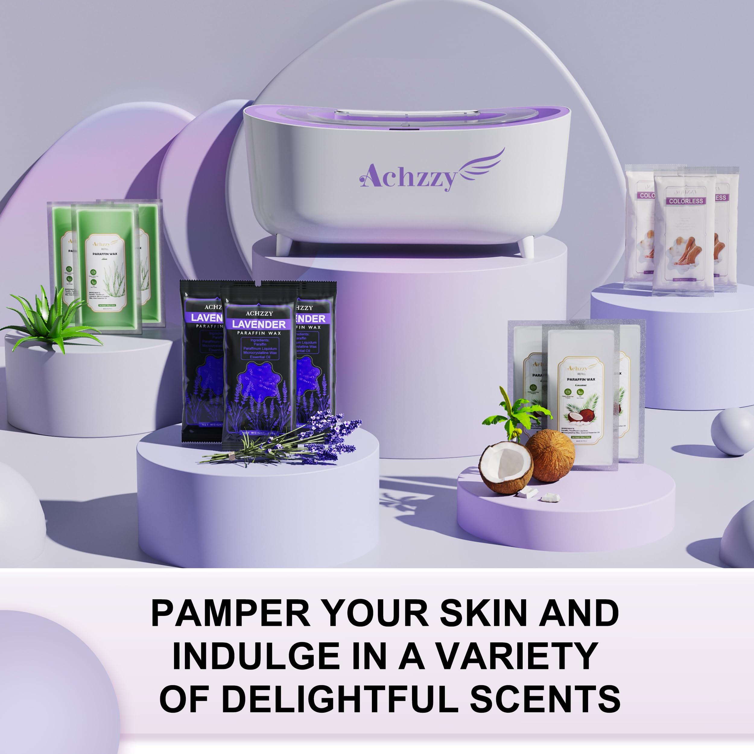 Achzzy wax bath digital display provides real-time temperature at a glance