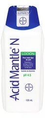Acid Mantle N Aluminum Acetate 120 ml bottle for dry skin hydration and barrier support.