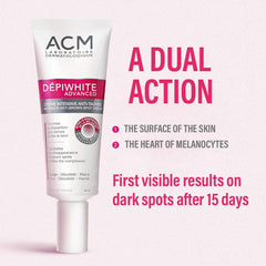ACM Depi White cream texture close-up highlighting smooth finish