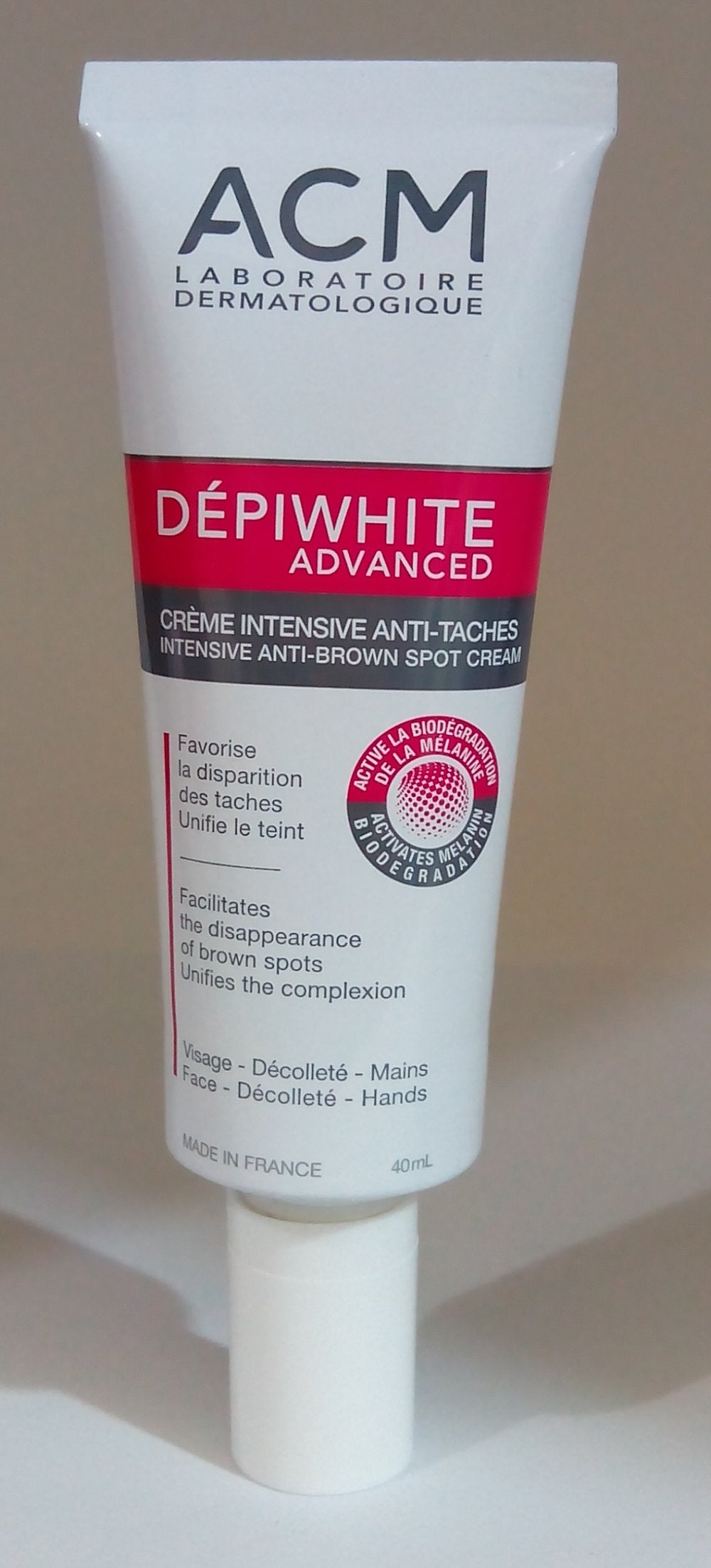 ACM Depiwhite Advanced application area on neck for precise treatment