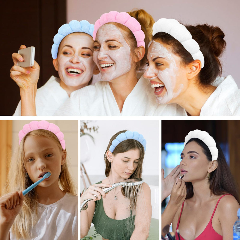 ACOU-UINT headband ideal for makeup removal and face washing tasks.