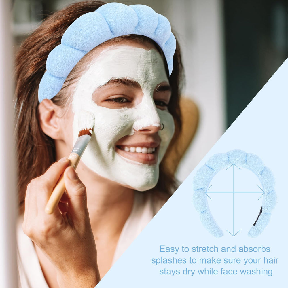 ACOU-UINT headband worn fits all head sizes for gentle hair management.