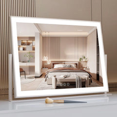 Acoolda vanity mirror with lights shows clear HD view for precise makeup application