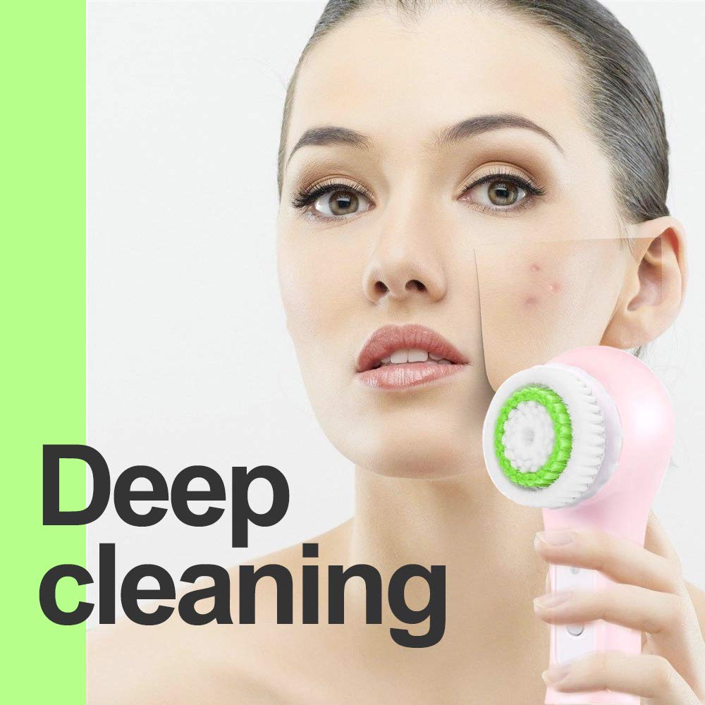 Acosexy Sensitive brush head minimizes irritation while cleansing effectively.