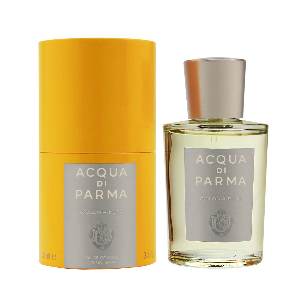 Acqua Di Parma Colonia Pura bottle front close-up, crisp citrus for everyday wear.
