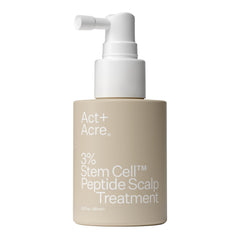 ACT+ ACRE bottle shows cold processed 3% stem cell peptides for stronger roots