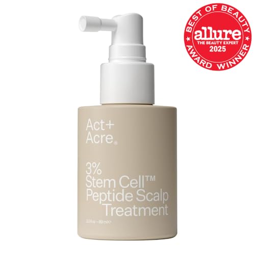 ACT+ ACRE spray nozzle illustrating daily hair-density boost application