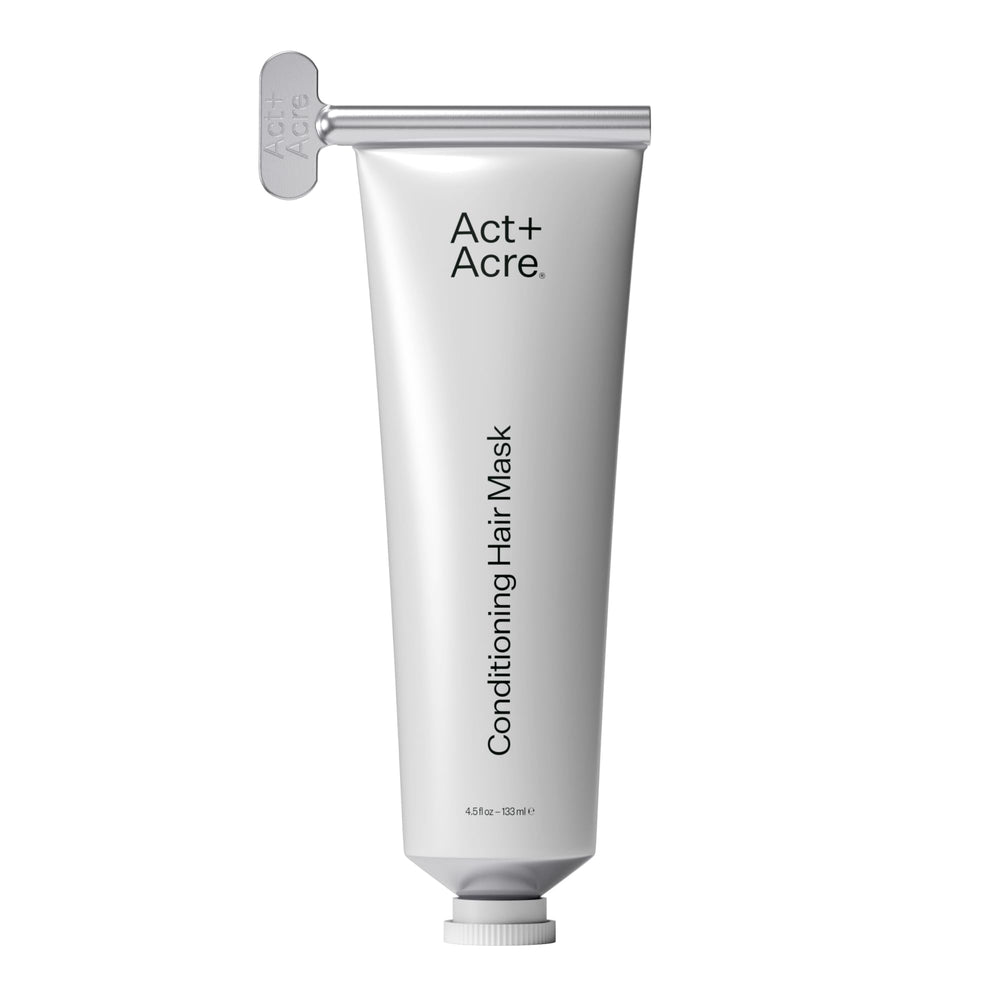 ACT+ ACRE Restorative Conditioning Hair Mask bottle on shelf showing deep hydration