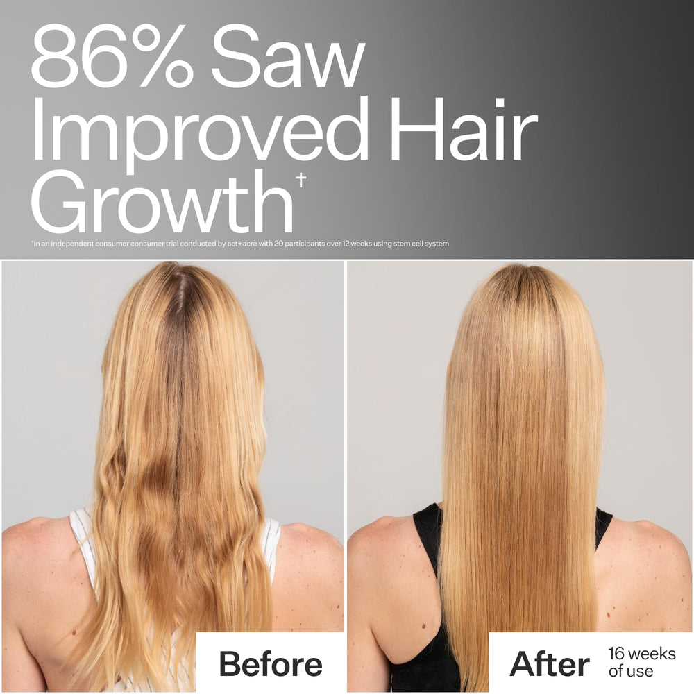 ACT+ ACRE Stem Cell Shampoo foaming lather conveys gentle cleansing without residue.