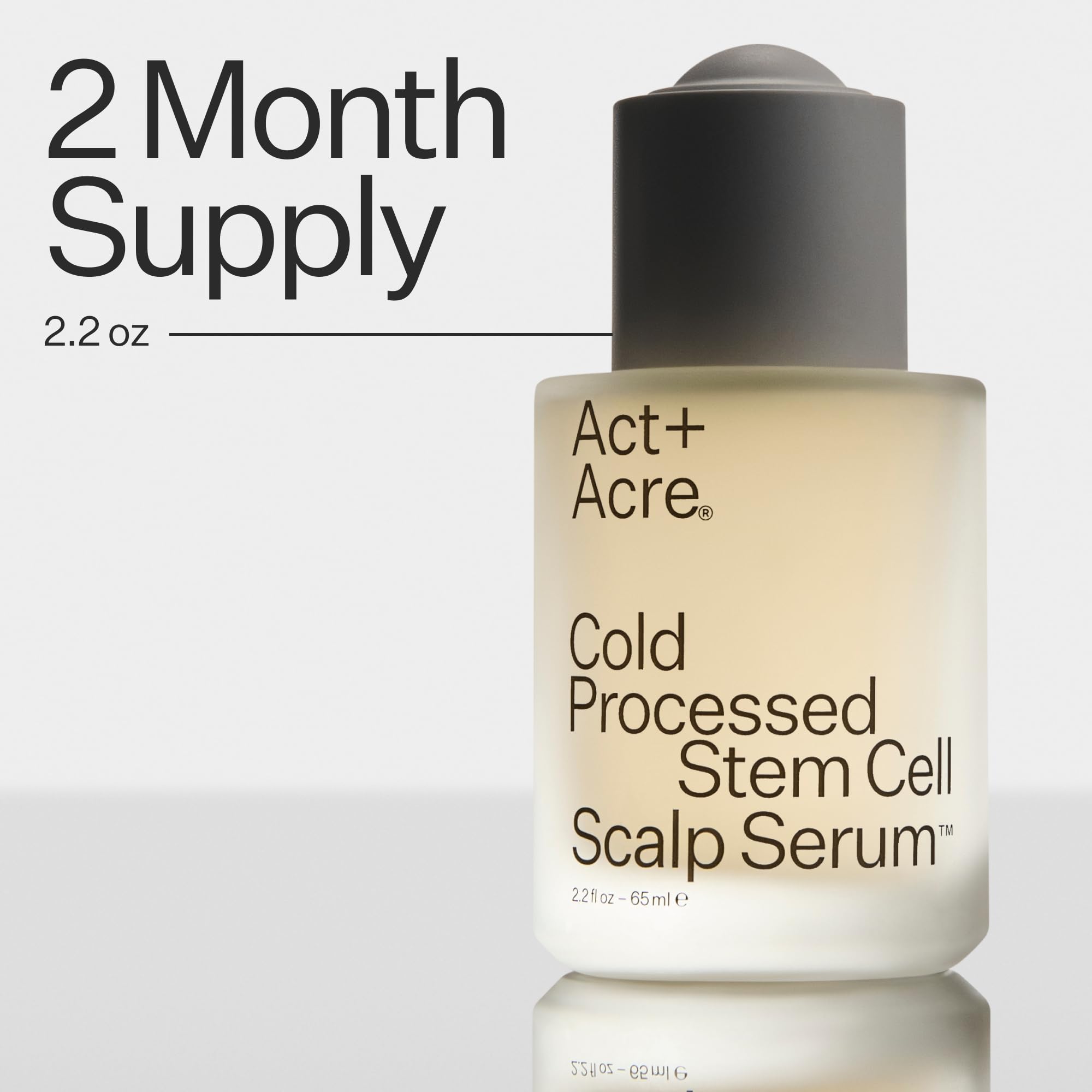 ACT+ACRE third-party study icon hints at observed scalp benefits from consistent use.