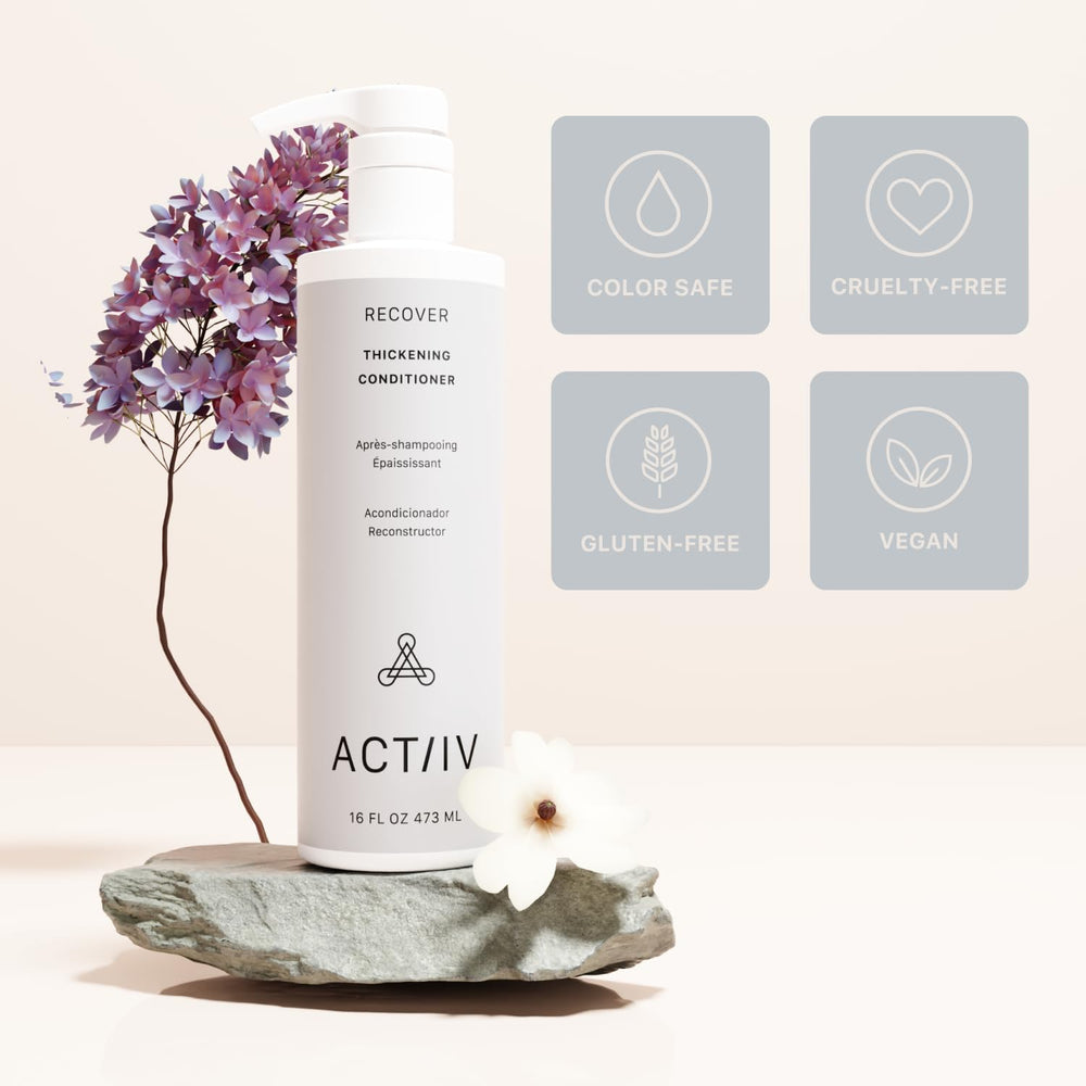 ACTIIV Recover plant-based formula emphasizes vegan ingredients for gentle, everyday care.