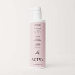 ACTIIV Recover shampoo pour demonstrates easy daily use for refreshing cleanse.