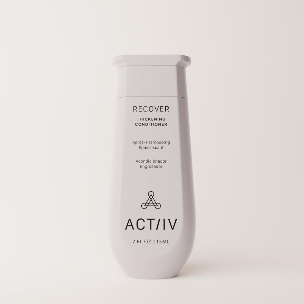 ACTIIV Recover Thickening Conditioner label front shows color-safe unisex care