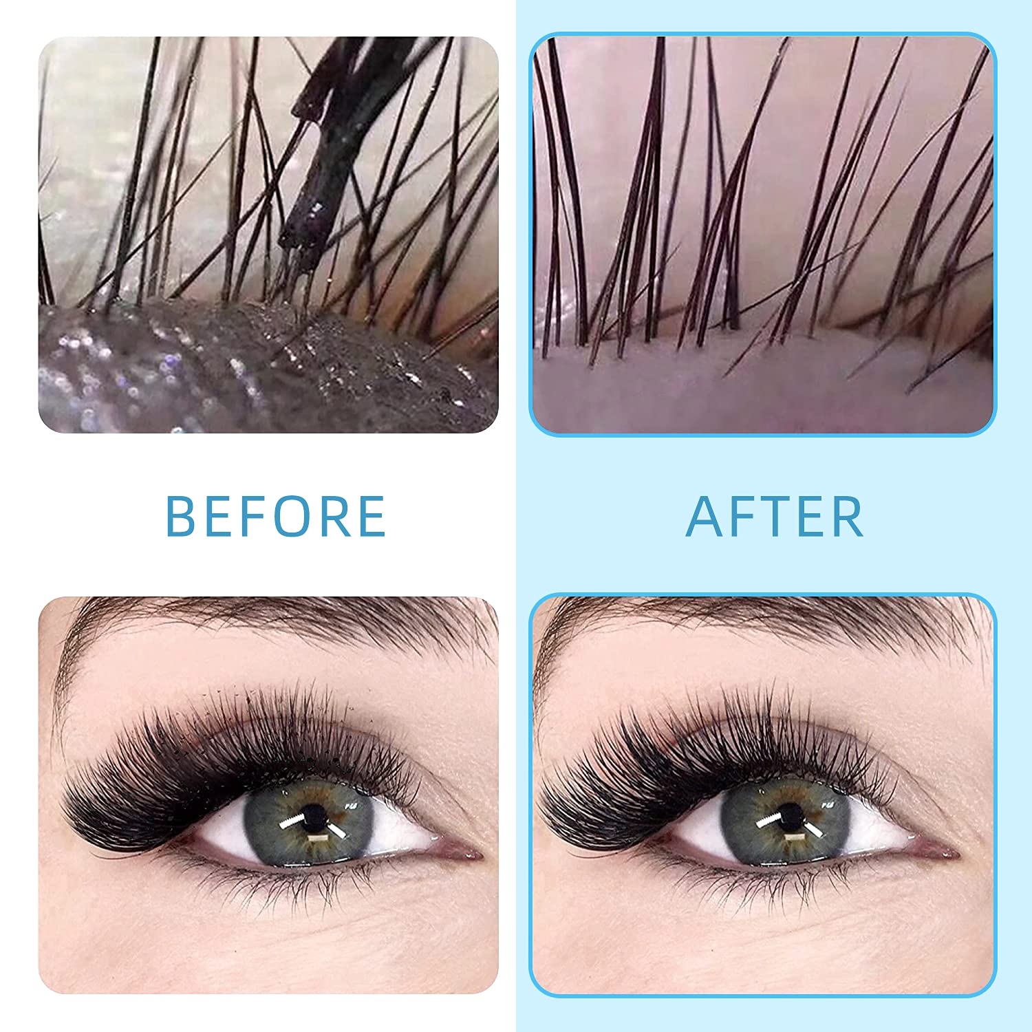 ACTROL Eyelash Cleanser Concentrate daily-use on natural lashes supports makeup removal.