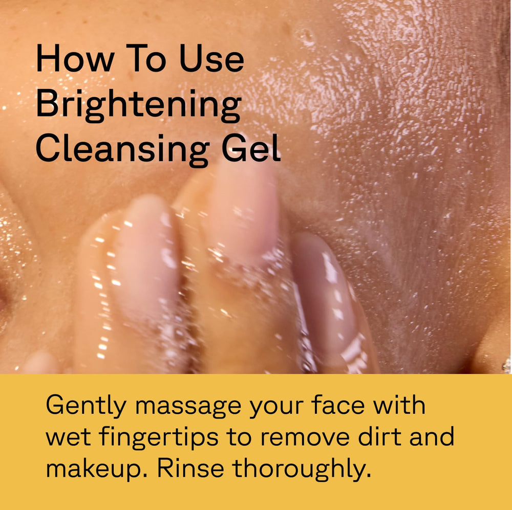 Acure Brightening Cleansing Gel cruelty-free seal signals ethical skincare choice.