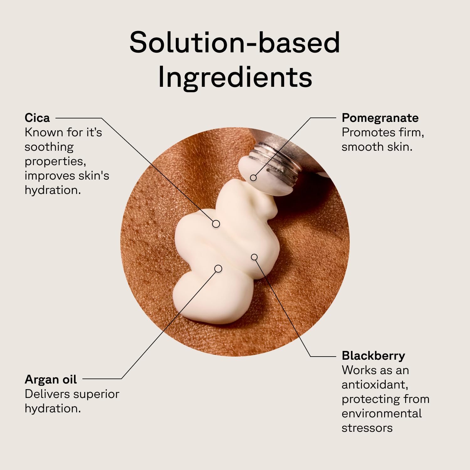 Argan oil highlight in Acure Brightening Day Cream bottle supports deep hydration