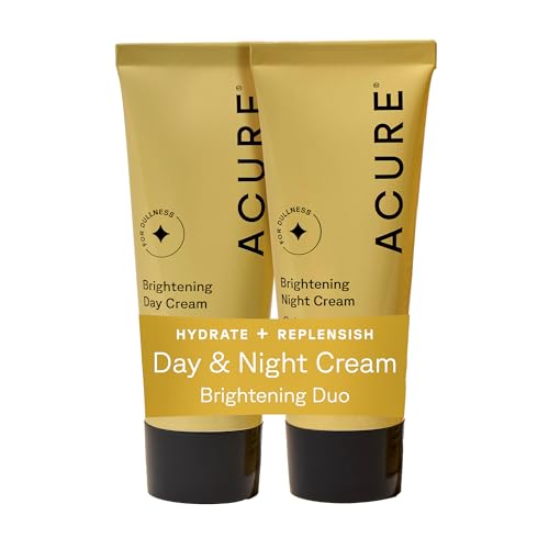 Acure Brightening Day Cream jar showing argan oil hydration for barrier support
