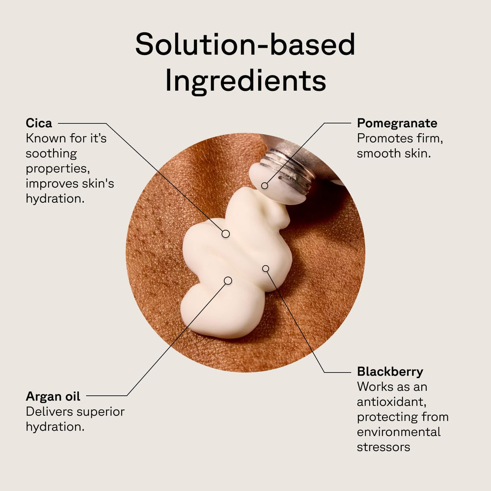 Acure Brightening Day Cream on hand shows quick-absorb application.