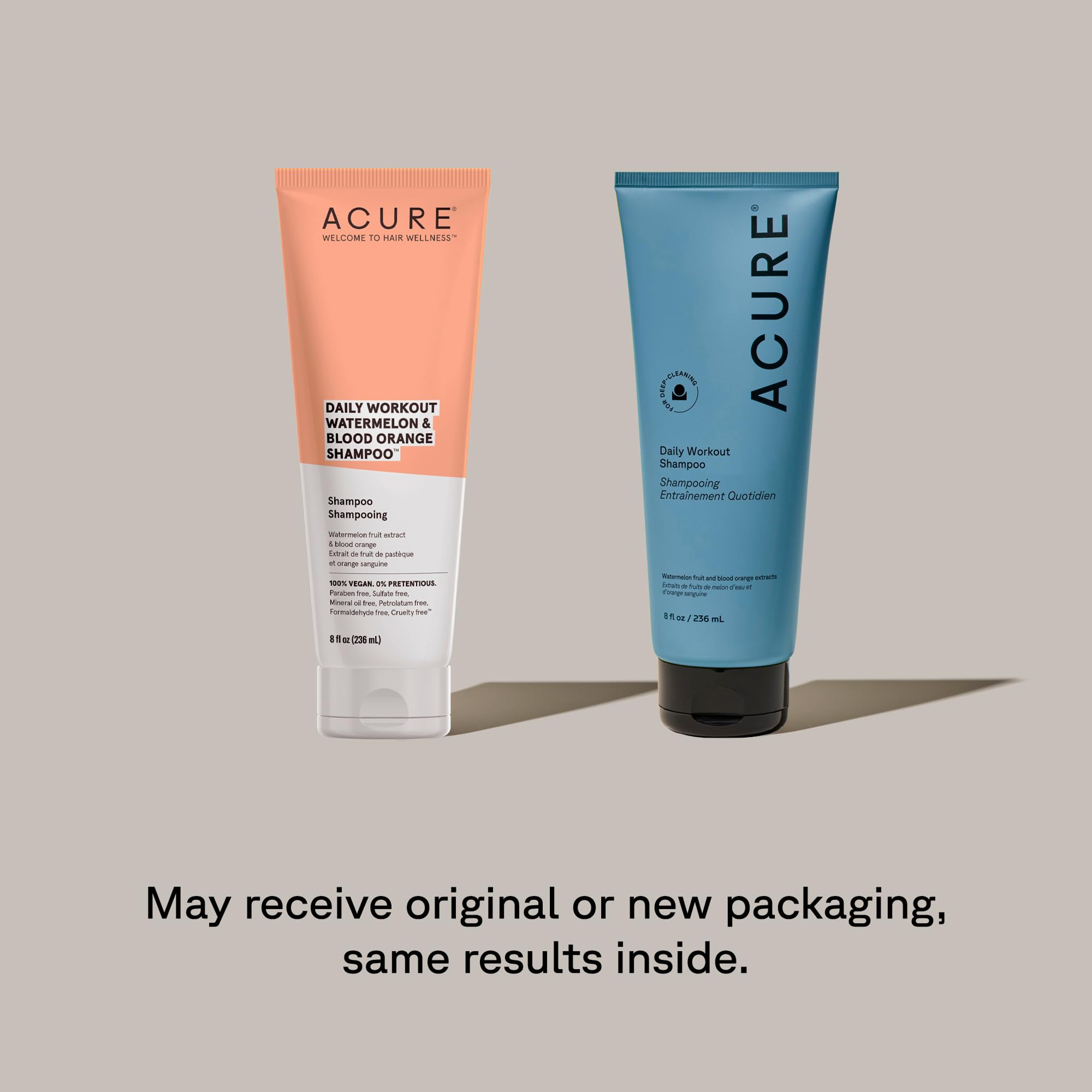 Champú diario Acure con sandía para cabello suave y limpio, ideal para uso diario