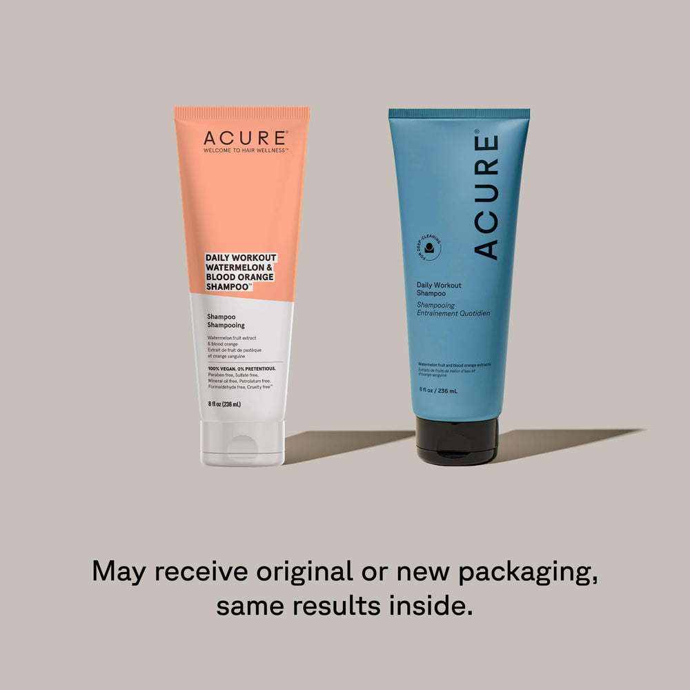 Champú diario Acure con sandía para cabello suave y limpio, ideal para uso diario