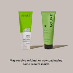 Acure Lemongrass Argan Oil infusion detail highlighting invigorating scent and smoother shine.