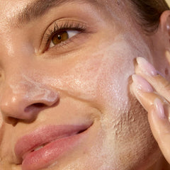 Acure Seriously Soothing Cleansing Cream peony-extract highlights soothing botanicals for calm skin.
